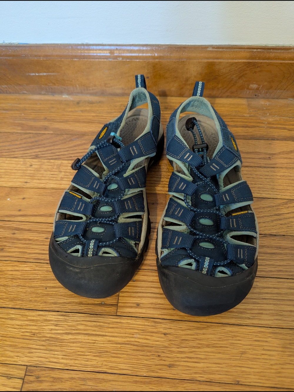 Women's Navy and Light Blue Outdoor Sandals